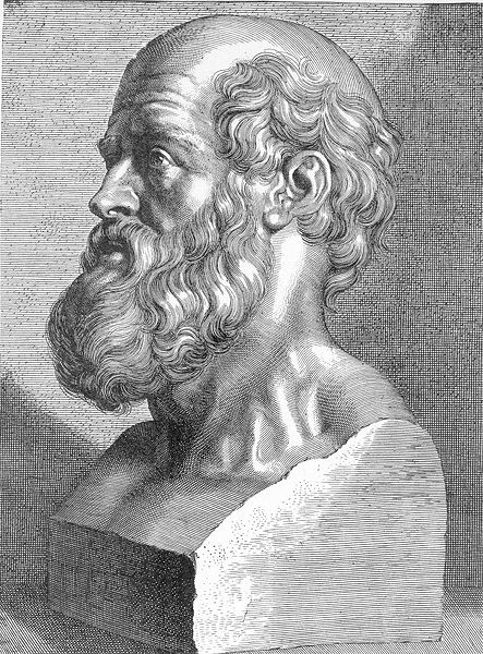 Hippocrates-Büste von J. G. de Lint